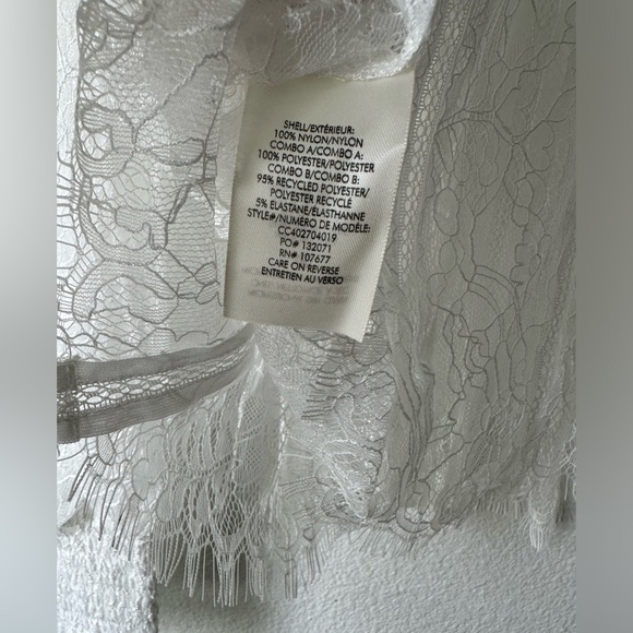 Alice + Olivia | RHEBA MOCK NECK BUTTON FRONT LACE TOP - Picture 12 of 13